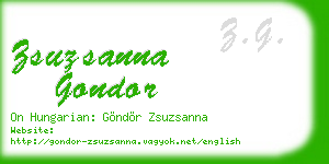 zsuzsanna gondor business card